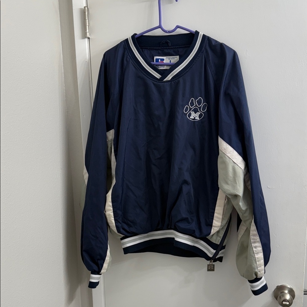 Russell Athletic Navy and Gray Jacket